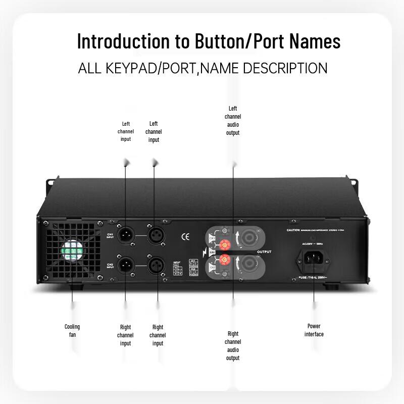 SAST PD-900 Professional Dual-Channel Power Amplifier (CN Version)