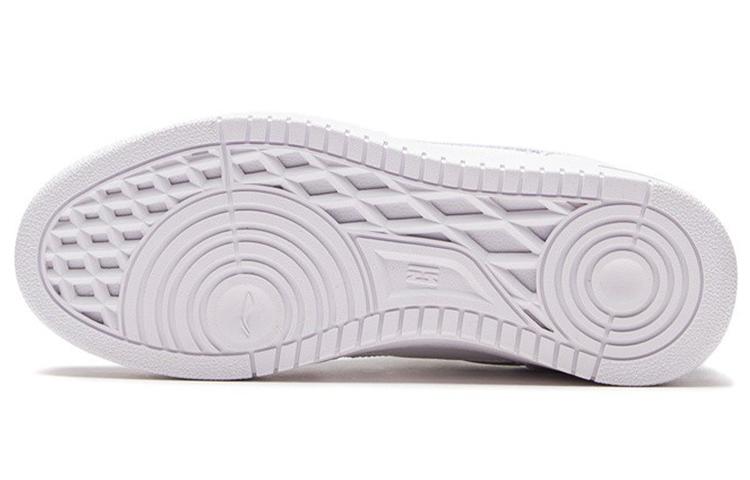 Li Ning Abrasion Resistant Slip Resistant Low top Skateboard Shoes Women's White Purple AGCS084-4