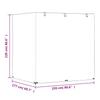 Swing Bench Cover with 12 Grommets 220 X 177 X 220 Cm Polyethylene