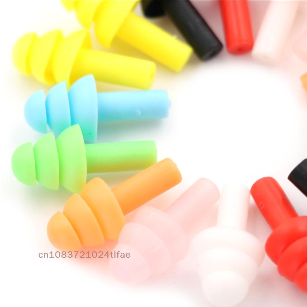 20Pcs Silicone Ear Plugs, Anti-Noise Earplugs, Comfortable for Study & Sleep, Reusable & Washable