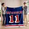 Hockey Jersey Design: Messier 11 Print Blanket Soft and Cozy Perfect for the Living Room Bed Sofa or a Nap,gift