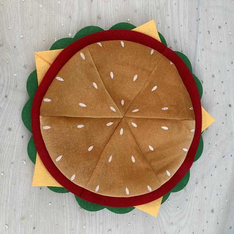 Creative Hamburger Hat For Parties Unique Photo Prop Funny Costume Accessory For All Seasons