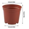 A84E-200Pcs 8.5CM Round Plastic Plant Pots Small Flower Pots For Plant Nursery Small Potted Plants