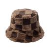 Japanese-Style Lamb Wool Fisherman Hat For Women Winter Korean  Versatile  Bucket Hat Casual Warm Fleece-Lined Hat