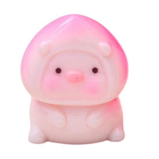 

Miniature Pig Figurine Mini Pink Piggy Figure Cartoon Resin Animal Cake Toppers for DIY Fairy Garden Moss Landscape Terrarium Potted Plant Dollhouse A