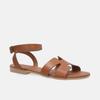 Brown Women's Sandals with Decorative Cutouts Brown Women's Sandals with Decorative Cutouts 39