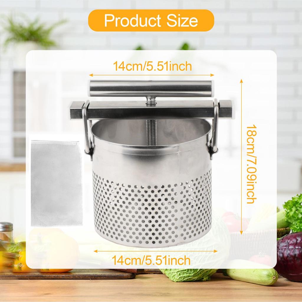Vegetable Stuffing Squeezer Dumpling Filling Press Manual Juicer for Home Cider Making Kitchen Dehydration Tool Water Drainer