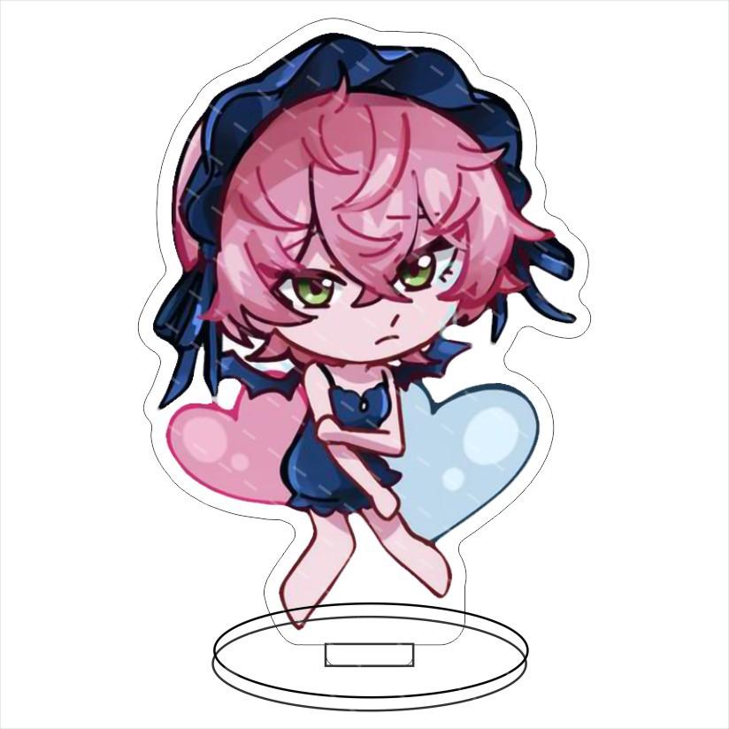 Alien Stage Japanese Anime Peripherals Q Version Acrylic Stand Collectible Table Ornaments Creative Birthday Gifts For Friend Plaything