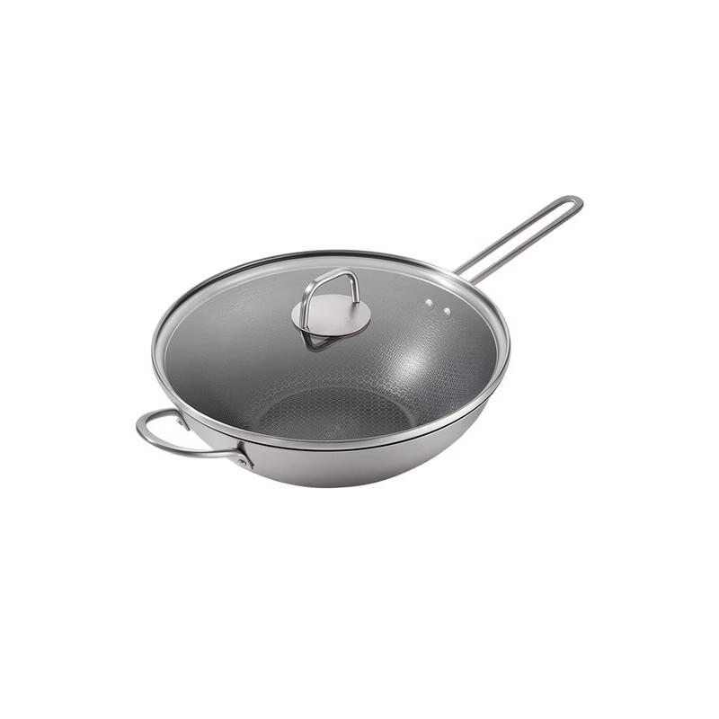 ZWILLING 32cm Titanium Ceramic Honeycomb Non-stick Wok