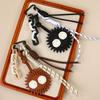 Leather Keychain With Cartoon Coal Ball Pendant For Fashionable Car And Bag Accessories