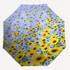1PC Sunflowers Flowers Umbrella-8-Rib Reinforced Portable Folding Travel Suitable for All Seasons Outdoor Daily Use  -J0352