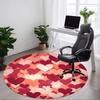 1pc Heart Print Chair Carpet for Office Non Slip, Machine Washable Rug for Office, Room Holiday Decor for Christmas, Birthday Polyester
