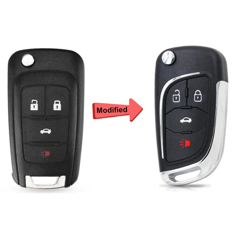 Yocasty Replacement For Opel Chevrolet Cruze Epica Lova Camaro Aveo Orlando Modified Remote Flip Car Key Shell Case Cover