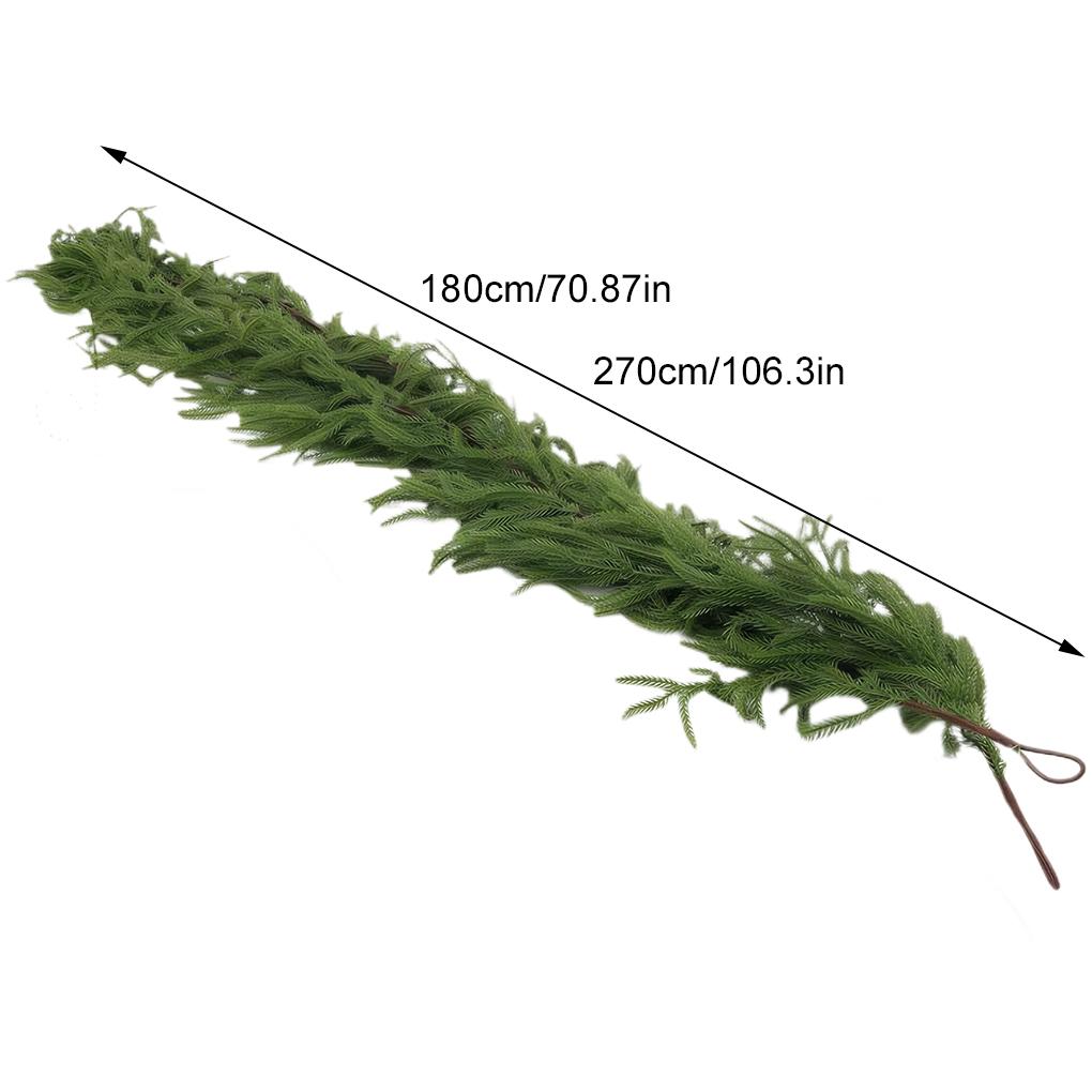 Künstliche Norfolk-Kieferngirlanden Charme echter Bäume für Weihnachtsdekoration Kieferngirlanden Kamin