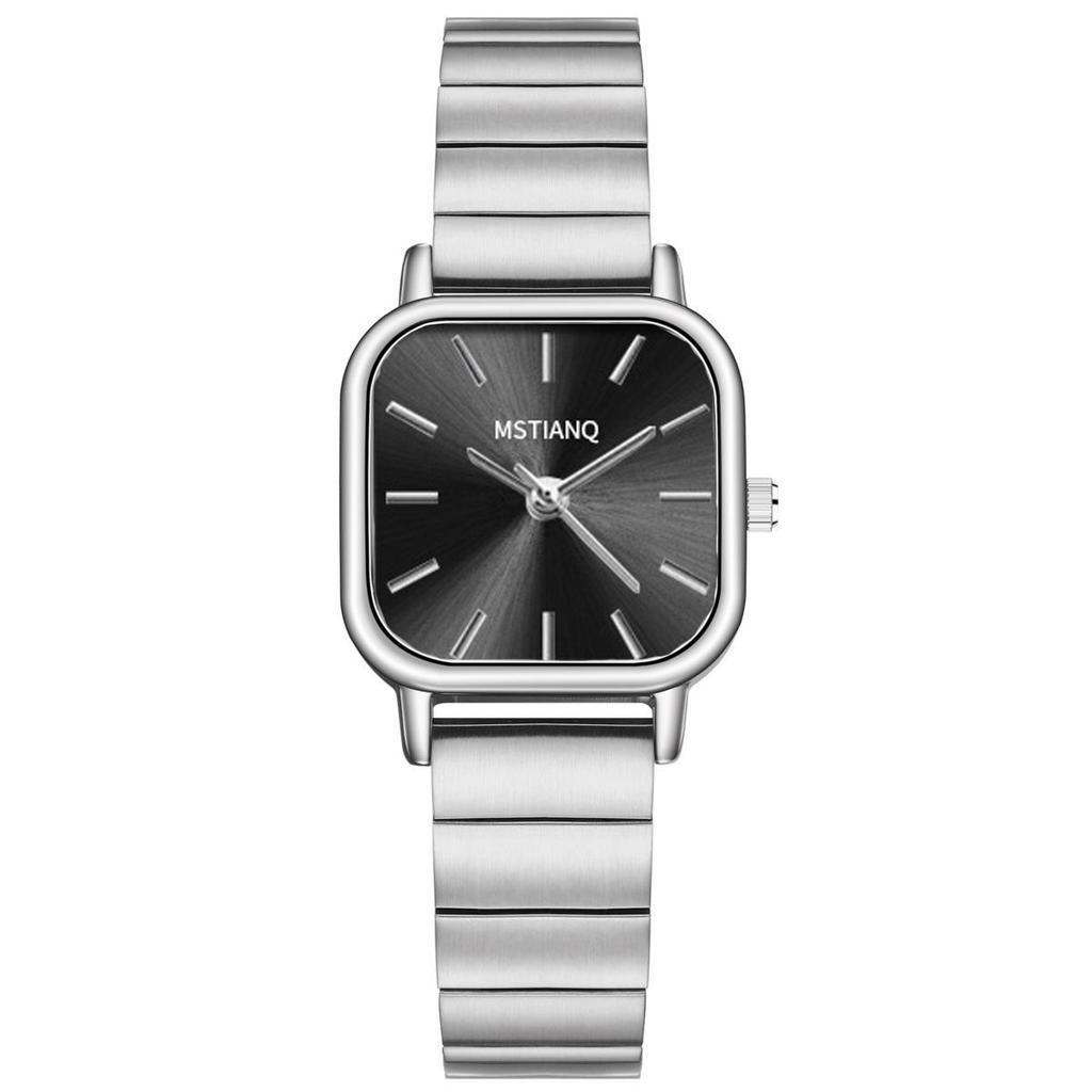 Cold Wind Simple Square Small Dial Watch Female Student Versatile Women Steel Belt Quartz Watch Female