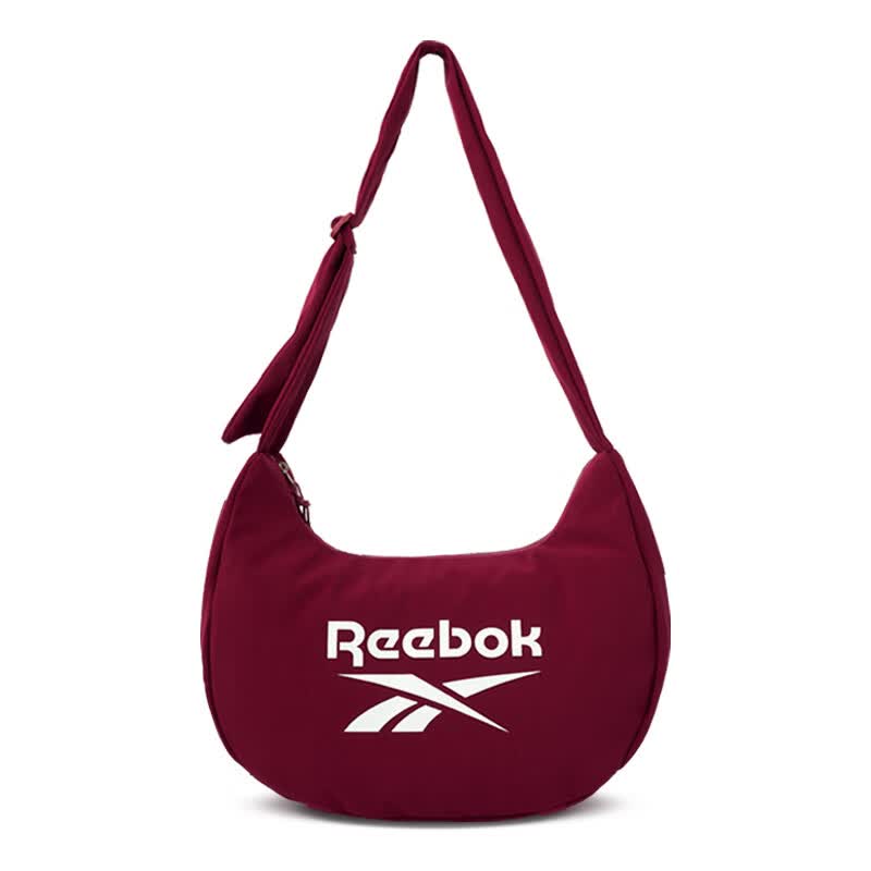 

Reebok Water-Resistant Dumpling Bag, Commute and Travel Crossbody Bag, Adjustable Strap, Large Capacity, Red червоний