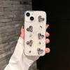 Applicable to Apple 16Promax mobile phone case iPhone17 protective case 15 Epoxy three-dimensional bow 14 anti-drop 12