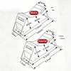Heavy Duty ABS Gas Bottle Holder Wall Mounted With Safety Strap For Laboratory Hospital Factory Use Easy Installation