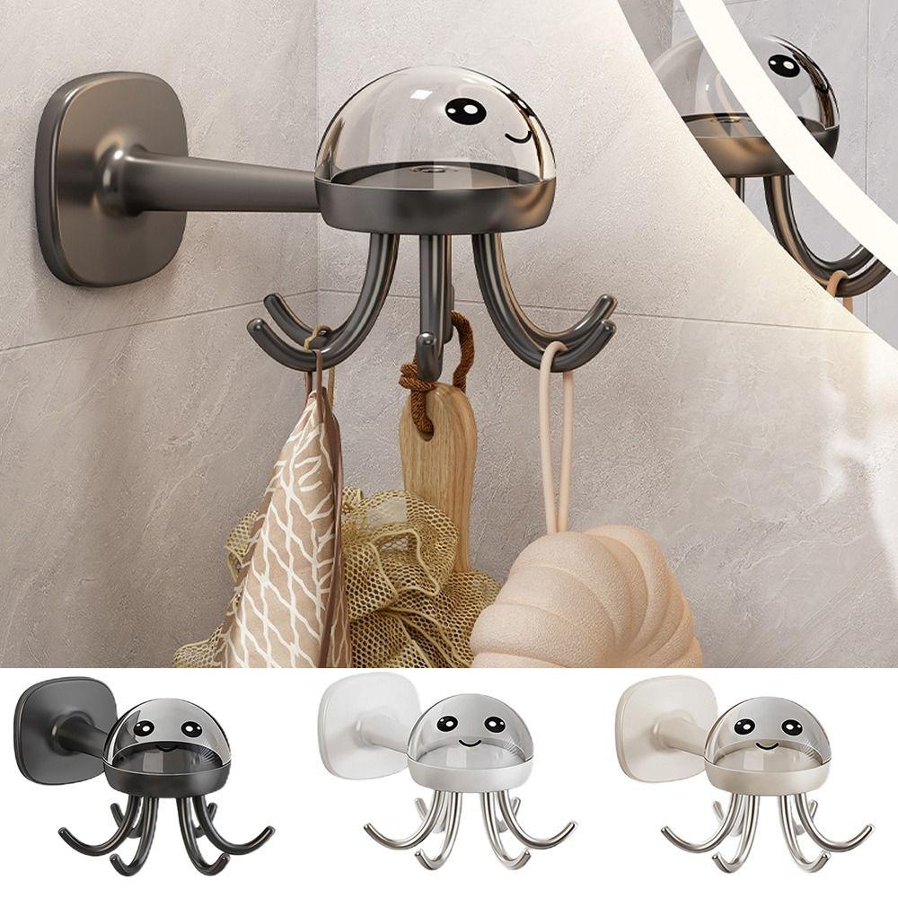 

Plastic Six Claw Octopus Hook Punch-free Six Claws Rotating Hook Creative Spoon