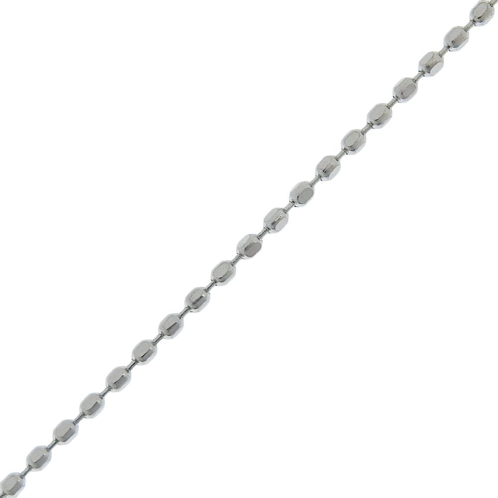 Necklace K18 White Gold/diamond 5.0g Women Used