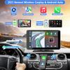 Portable Wireless with Apple CarPlay and Android Auto Screen for Car, 7" HD Touch Screen Car Stereo with Mirror Link, Bluetooth 5.2, Backup Camera,