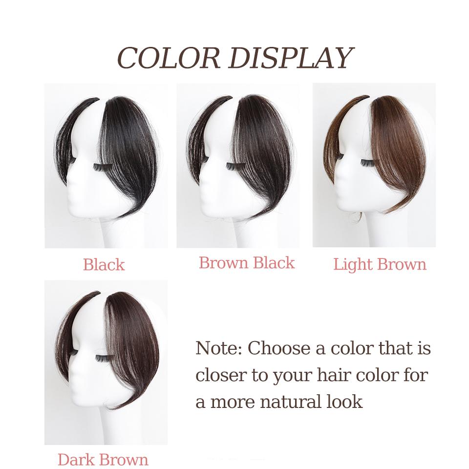 Synthetic Fringe Clip In Hair Bangs Hair Piece Middle Part Two Sides Bang Hair Pieces Clip In Extensions Increase Hair Volume Fo