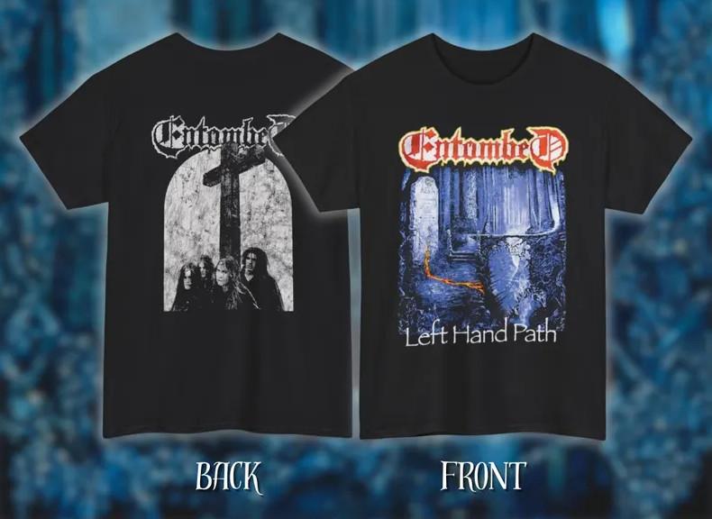 Entombed – Left Hand Path: Classic Heavy Cotton Unisex Death Metal Band T-Shirt Unisex T-Shirt XXXL