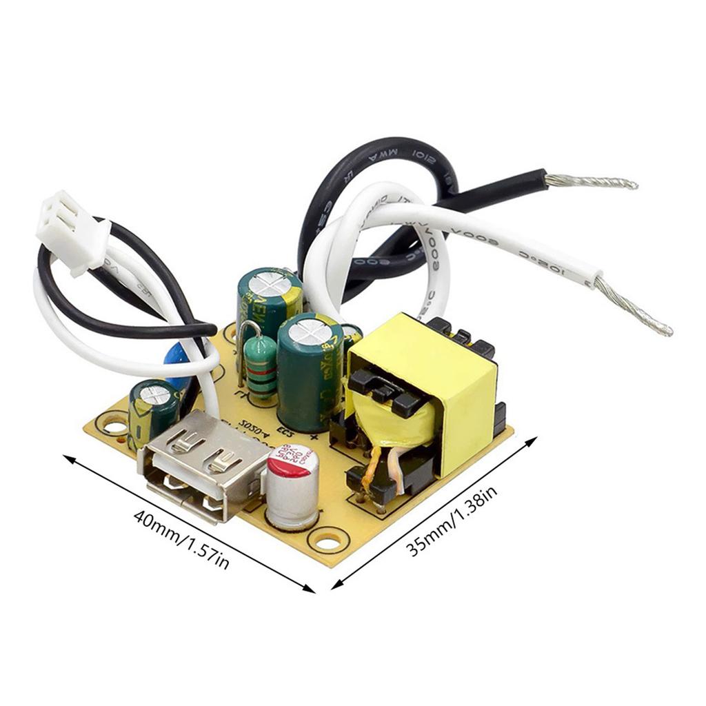 Upgraded AC110 220V to 5V2A Voltage Converter Power Supply Board Trans-former USB Output for Electronic Devices Durable