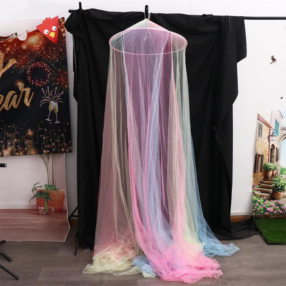 Rainbow Color Dome Mosquito Net Princess Style Bed Tent Room Decor Bed Canopy Summer
