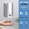 850ML/1050ML Soap Dispenser Stainless Steel Wall Mount Bathroom Liquid Soap Detergent Shower Gel Storage Bottle Toilet Kitchen