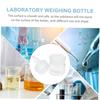 5-Piece Measuring Bottles, Container Tool, Glass Measuring Cans, Bottles, Chemistry Glass Sampling Bottles, Convenient Laboratory Holder