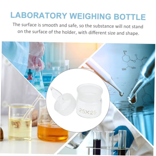 5-Piece Measuring Bottles, Container Tool, Glass Measuring Cans, Bottles, Chemistry Glass Sampling Bottles, Convenient Laboratory Holder
