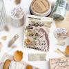5*200cm Vintage Botanical Washi Tape, Fabric-Texture Repeat Pattern, Artistic Journal Decorations