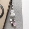 Charm Cats Keychain Featuring Beaded Accent For Good Fortune And Easy Carry
