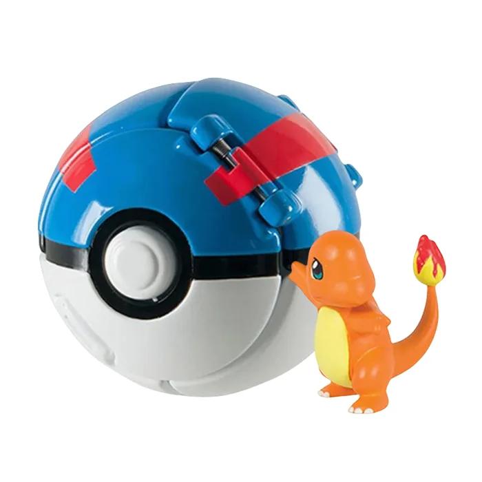 Pokemon Elfball Figur Pikachu Glurak Turtok Mewtu Pocket Monster Variante Pokeball Verformbare Spielzeuge Actionmodell Geschenk