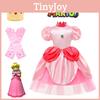 Adorable Princess Peach Dress Costume For Kids Perfect For Halloween And Role Play