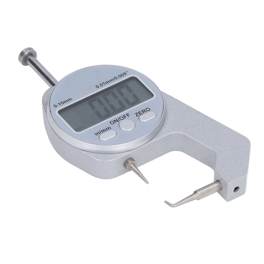 Thickness Gauge 0‑10MM Range LCD Screen Digital Display Curved Tip Mini Thickness Gauge