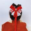 New Year Cute Pompom Kids Hair Clips Winter Plush Hairpins Braid Accessory Red Bow Princess Girl Headwear New Year Gift For Kids