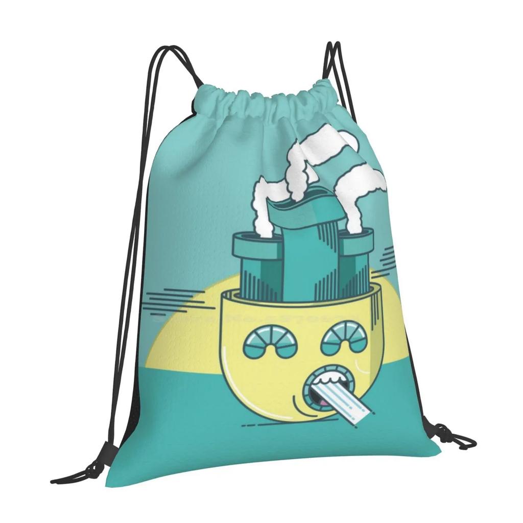 Letting Off Steam - In Color Hot Sale Schoolbag Backpack Fashion Bags Graphic Cartoon Character Unique Wacky Creative Pop