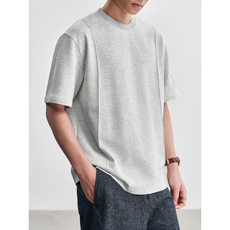 HAUT TON Men's 3D Split Line Short Sleeve T-Shirt