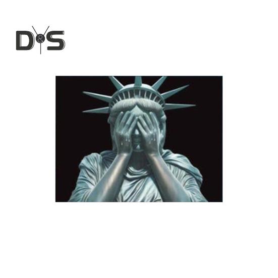 

Политический символ виниловая наклейка слезливая статуя Свободы наклейка на автомобиль водонепроницаемая устойчивая к ультрафиолетовому излучению наклейка на бампер для ноутбука автомобиля стены A