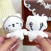 Cat Plush Keychain With Earphone Design Soft Toy For Bag Decor And Gift