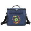 Shoulder Lunch Bag Insulated Bags Thermal Organizer Handbag Portable Waterproof Cooler Box for Men and Women Food Pattern