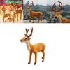 Christmas Deer Decor Figurine With Plastic Material For Holiday Window Display And Storefront Setup