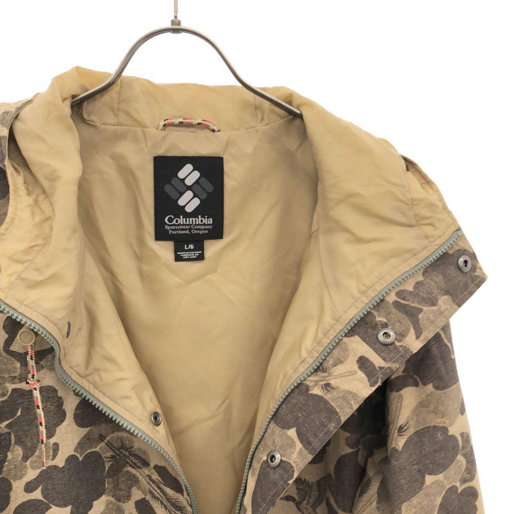 Columbia Overall handle Nylon jacket L/G Brown Outdoor Court Men's Used