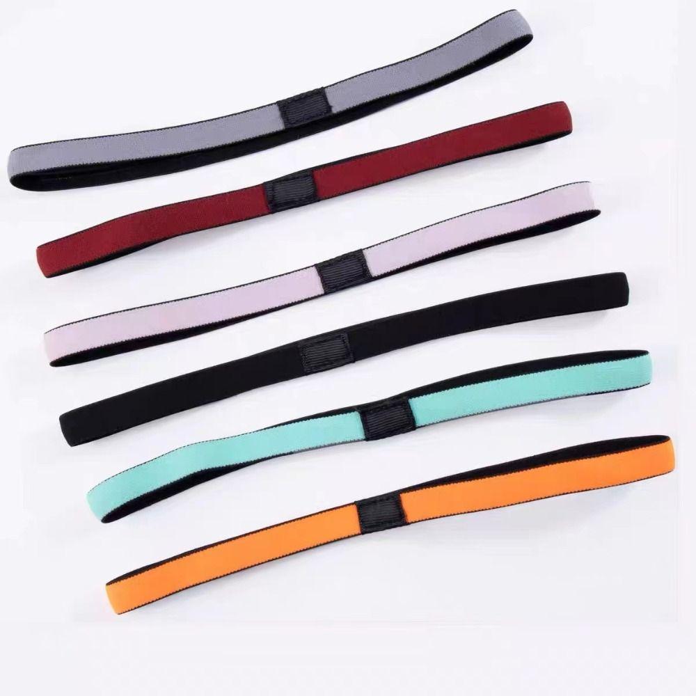 

Stretch Elastic Sports Headband Seamless Summer Hairband Fashion Yoga Headband Basketball чёрный