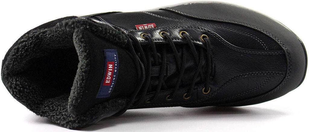 Edwin Sneakers EDS-9120 Men's High-Top (Size 28.0cm, Black)