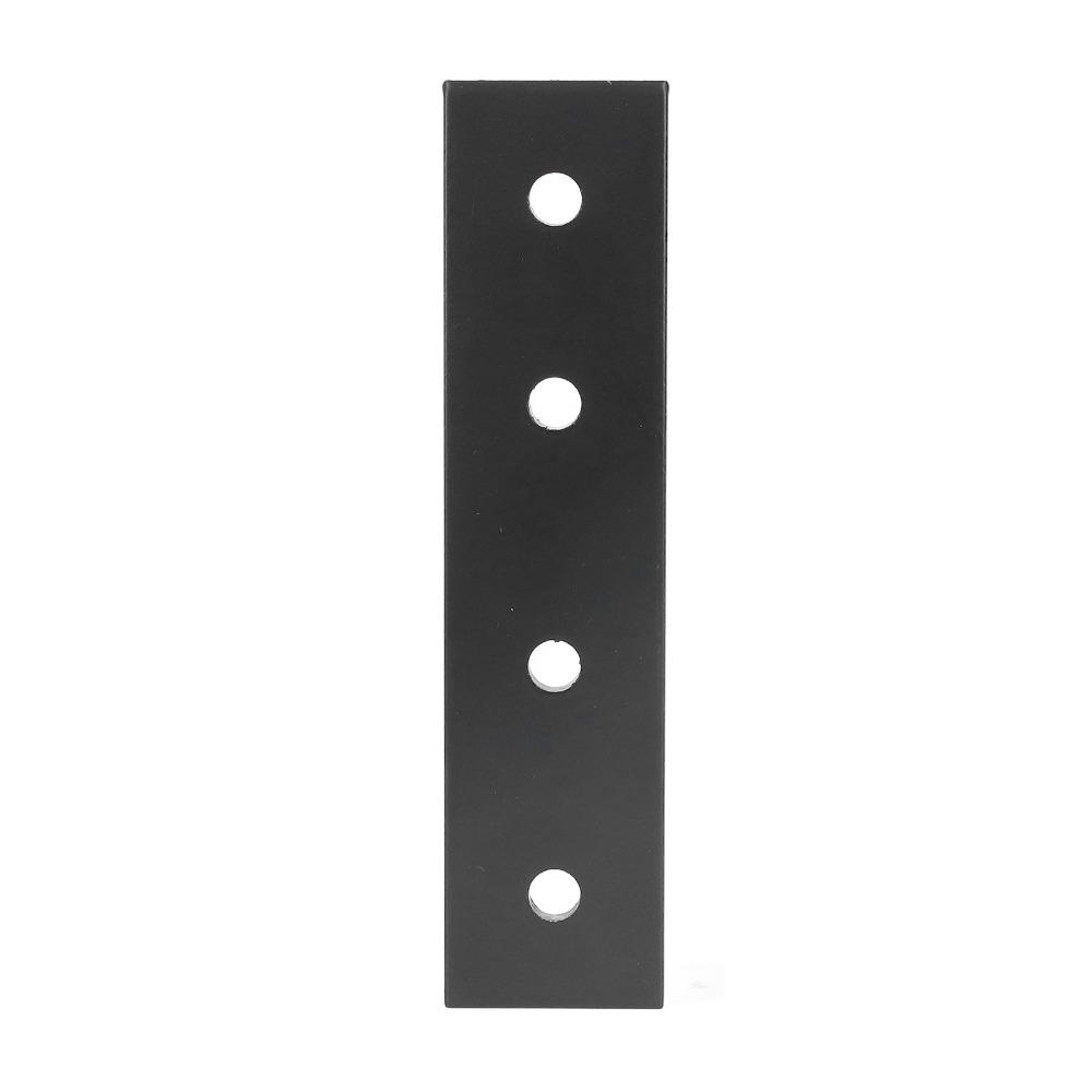 2 Stück Aluminiumlegierung Verbindungsplatten Flach Gerade 4 Loch Flach Gerade Winkel Metall Befestigungszubehör