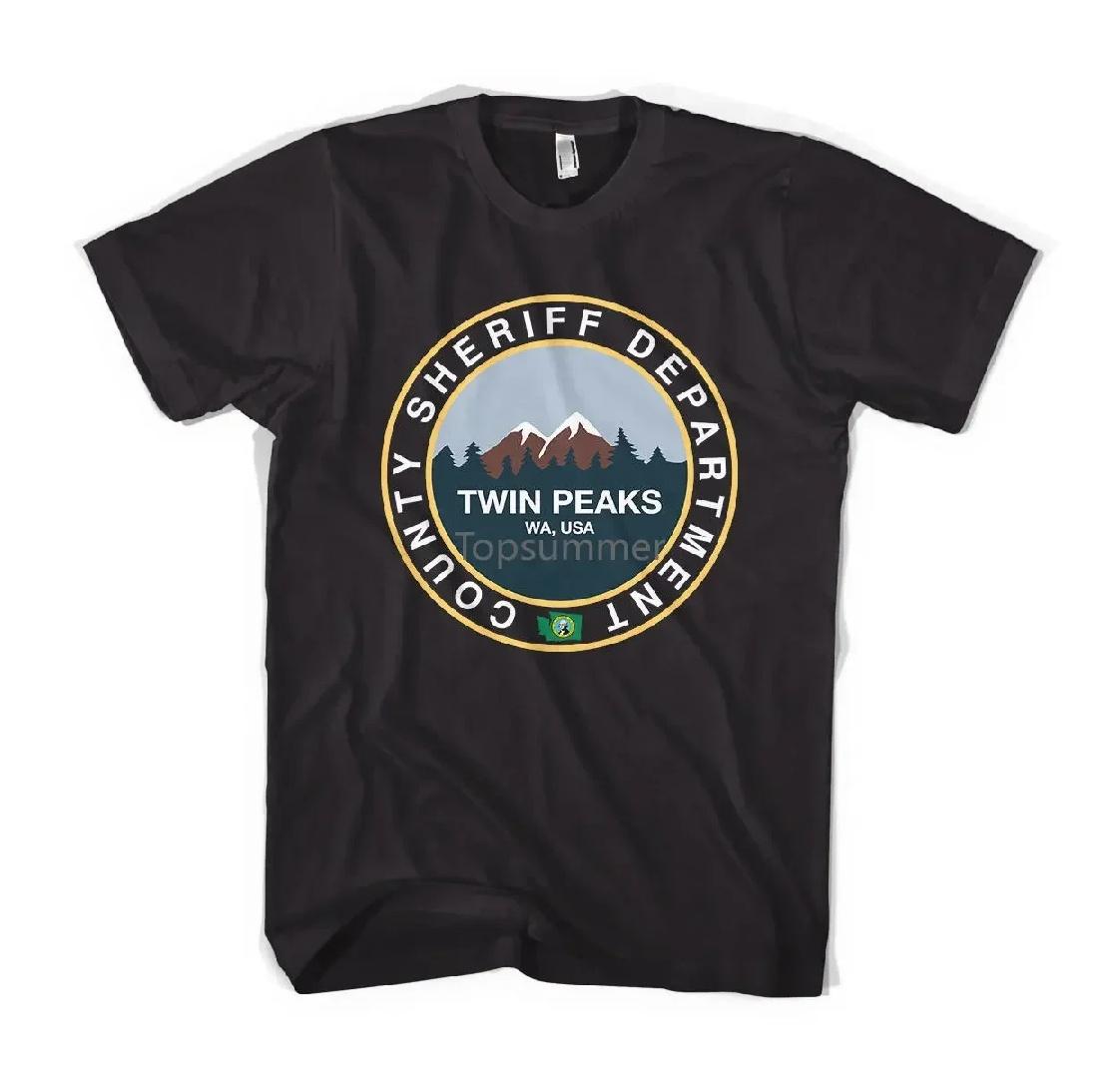 Men Men T Shirt Twin Peaks County Sheriff Department Unisex T-Shirt All Sizes S чёрный