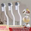 1/2/3Pcs Japanese Style Sink Brush Cleaning Cup Brush with Long Handle Elbow Design Tail Hole Wall Hanging Crevice Cleaning
